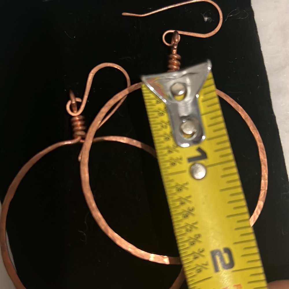 Copper earrings - Picture 3 of 3